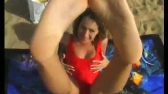 Feet fun on the beach